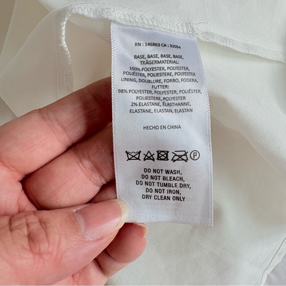 Anthropologie White Sheer Sleeve Dress - Picture 9 of 16